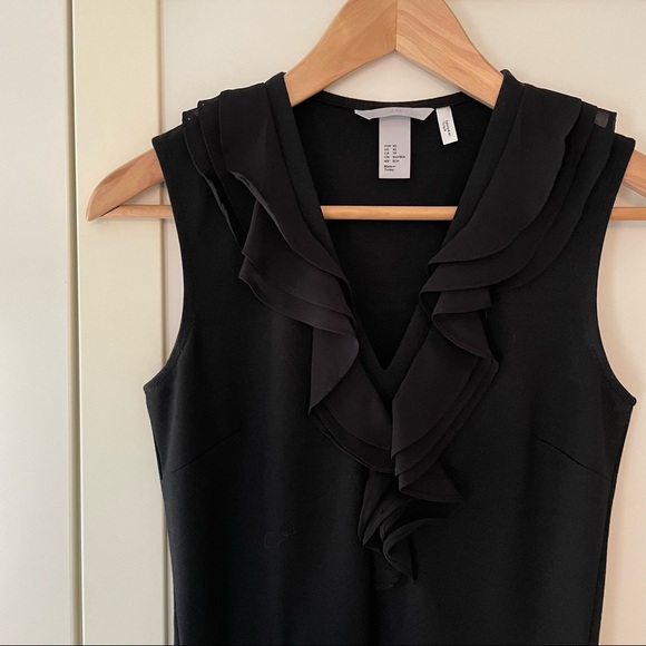 H&M Black Sleeveless A-line dress, XS - Picture 3 of 7